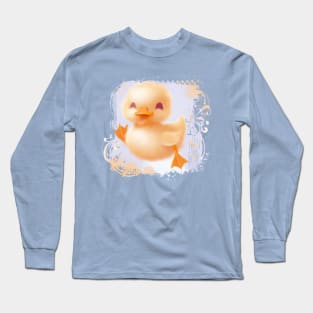 Easter Ducky Watercolor Joy Long Sleeve T-Shirt